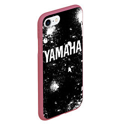 Чехол iPhone 7/8 матовый YAMAHA - БРЫЗГИ, цвет: 3D-малиновый — фото 2