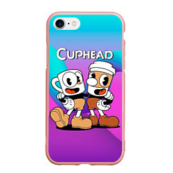 Чехол iPhone 7/8 матовый Кружечки Cuphead