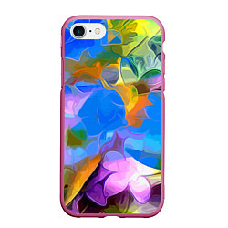 Чехол iPhone 7/8 матовый Цветочный узор Summer
