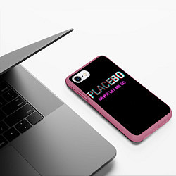 Чехол iPhone 7/8 матовый Placebo Never Let Me Go, цвет: 3D-малиновый — фото 2