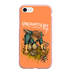 Чехол iPhone 7/8 матовый Uncharted 4 A Thiefs End, цвет: 3D-светло-розовый