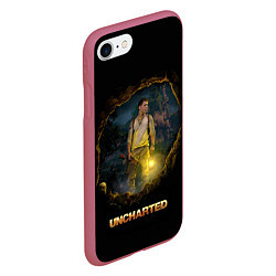 Чехол iPhone 7/8 матовый Uncharted Анчартед Фильм, цвет: 3D-малиновый — фото 2