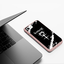 Чехол iPhone 7/8 матовый Ghostemane trash, цвет: 3D-светло-розовый — фото 2