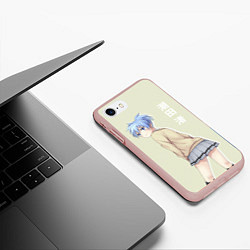 Чехол iPhone 7/8 матовый Милая Нигоса Класс убийц, цвет: 3D-светло-розовый — фото 2