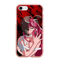 Чехол iPhone 7/8 матовый Elfen Lied 3D, цвет: 3D-светло-розовый