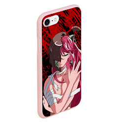 Чехол iPhone 7/8 матовый Elfen Lied 3D, цвет: 3D-светло-розовый — фото 2