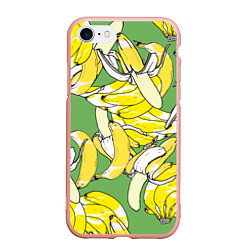 Чехол iPhone 7/8 матовый Banana pattern Summer Food