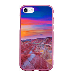 Чехол iPhone 7/8 матовый Краски природы Горы Neon Китай