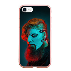 Чехол iPhone 7/8 матовый James Root - Slipknot - We are Not Your Kind, цвет: 3D-светло-розовый