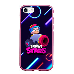 Чехол iPhone 7/8 матовый Brawl stars Bonny, цвет: 3D-малиновый