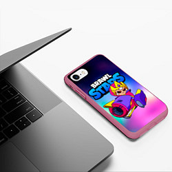 Чехол iPhone 7/8 матовый Бонни Bonnie Empress Brawl Stars, цвет: 3D-малиновый — фото 2