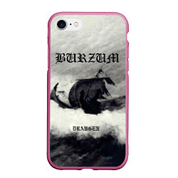 Чехол iPhone 7/8 матовый Burzum - Draugen, цвет: 3D-малиновый