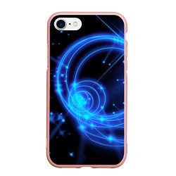 Чехол iPhone 7/8 матовый Неоновый космос Neon space