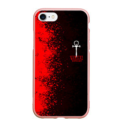Чехол iPhone 7/8 матовый The Masquerade Bloodhunt, цвет: 3D-светло-розовый