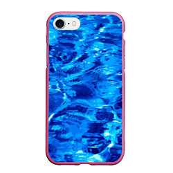 Чехол iPhone 7/8 матовый Vanguard abstraction Water, цвет: 3D-малиновый