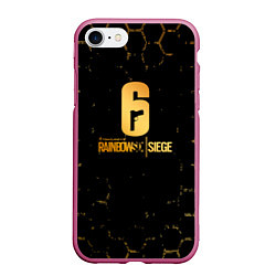 Чехол iPhone 7/8 матовый Rainbow six siege соты