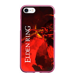 Чехол iPhone 7/8 матовый MALENIA - ELDEN RING ЕЛДЕН РИНГ, цвет: 3D-малиновый