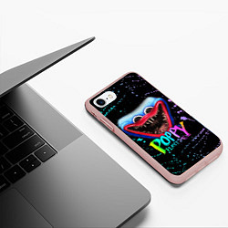 Чехол iPhone 7/8 матовый POPPY PLAYTIME HAGGY WAGGY - ПОППИ ПЛЕЙТАЙМ краска, цвет: 3D-светло-розовый — фото 2