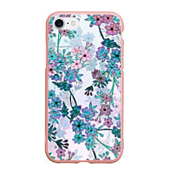 Чехол iPhone 7/8 матовый Яркие красочные цветы
