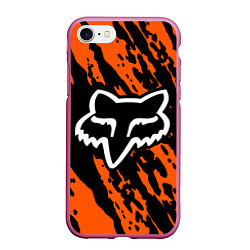 Чехол iPhone 7/8 матовый FOX MOTOCROSS ORANGE