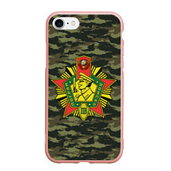 Чехол iPhone 7/8 матовый КГБ СССР USSR, цвет: 3D-светло-розовый