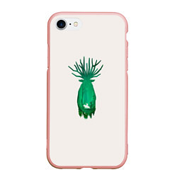 Чехол iPhone 7/8 матовый Mononoke Princess, цвет: 3D-светло-розовый