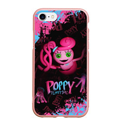 Чехол iPhone 7/8 матовый Mommy Poppy Playtime, цвет: 3D-светло-розовый