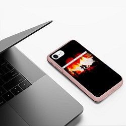 Чехол iPhone 7/8 матовый This Is Not A Drill - Rage Against the Machine, цвет: 3D-светло-розовый — фото 2