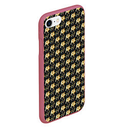 Чехол iPhone 7/8 матовый Classic pattern, цвет: 3D-малиновый — фото 2