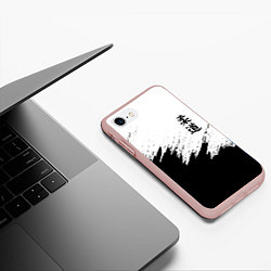Чехол iPhone 7/8 матовый ДЗЮДО КУДО JUDO, цвет: 3D-светло-розовый — фото 2