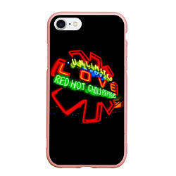 Чехол iPhone 7/8 матовый Unlimited Love - Red Hot Chili Peppers