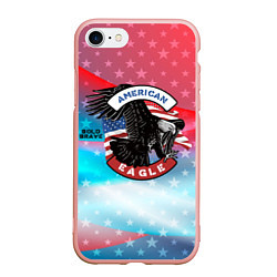 Чехол iPhone 7/8 матовый Американский орел USA
