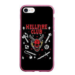 Чехол iPhone 7/8 матовый HELLFIRE CLUB STRANGER THINGS