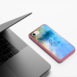 Чехол iPhone 7/8 матовый Unbreakable - Scorpions, цвет: 3D-малиновый — фото 2
