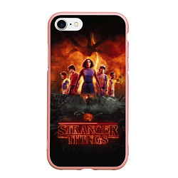 Чехол iPhone 7/8 матовый ОЧЕНЬ СТРАННЫЕ ДЕЛА STRANGER THINGS