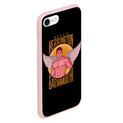 Чехол iPhone 7/8 матовый Большой крылатый брат Билли Херрингтон, цвет: 3D-светло-розовый — фото 2