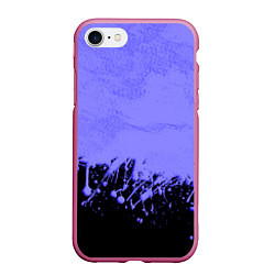 Чехол iPhone 7/8 матовый КРАСИВЫЕ НЕОНОВЫЕ БРЫЗГИ КРАСКИ, цвет: 3D-малиновый