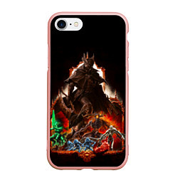 Чехол iPhone 7/8 матовый BLOODBORNE Экспозиция боссов