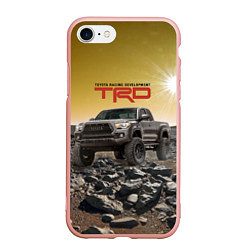 Чехол iPhone 7/8 матовый Toyota Racing Development Desert Тойота в каменист, цвет: 3D-светло-розовый
