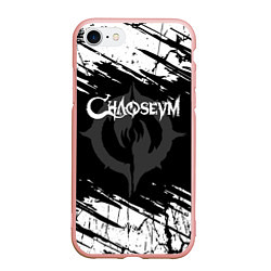 Чехол iPhone 7/8 матовый Chaoseum Logo Grunge, цвет: 3D-светло-розовый