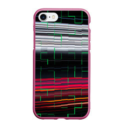 Чехол iPhone 7/8 матовый Цветная мозаика colored mosaic lines