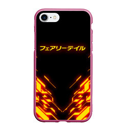 Чехол iPhone 7/8 матовый FAIRY TAIL FLAMING GEOMETRY