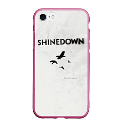 Чехол iPhone 7/8 матовый The Sound of Madness - Shinedown, цвет: 3D-малиновый