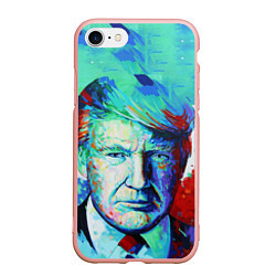 Чехол iPhone 7/8 матовый Дональд Трамп арт
