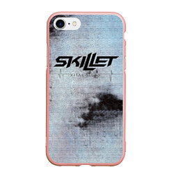 Чехол iPhone 7/8 матовый Vital Signs - Skillet, цвет: 3D-светло-розовый