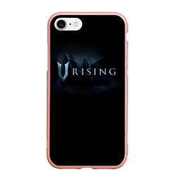 Чехол iPhone 7/8 матовый Logo V Rising, цвет: 3D-светло-розовый