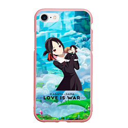 Чехол iPhone 7/8 матовый Госпожа Кагуя Love is war Синомия, цвет: 3D-баблгам