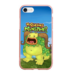 Чехол iPhone 7/8 матовый My singing monsters Избалолист Entbrat, цвет: 3D-светло-розовый