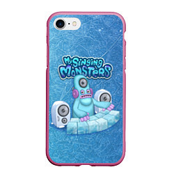 Чехол iPhone 7/8 матовый My singing monsters ДИДЖ Deedge, цвет: 3D-малиновый