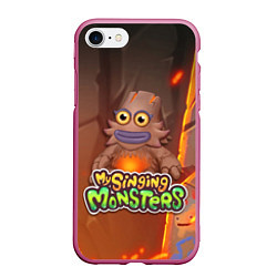 Чехол iPhone 7/8 матовый My singing monsters ЛАВАТЁКА Kayna, цвет: 3D-малиновый